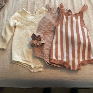 EUC - onesie sweater bundle